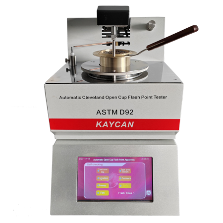 OTOMATİK CLEVELAND AÇIK KAP PARLAMA NOKTASI TEST CİHAZI - YSM TEKNOLOJİ